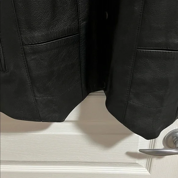 CMC Black Leather Vest with Side Laces - Picture 16 of 16